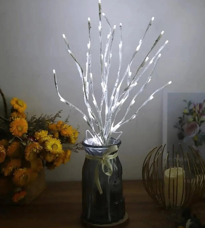 Dekoracyjna Gałąź LED z Mikrodiodami na Drucie do Wazonu