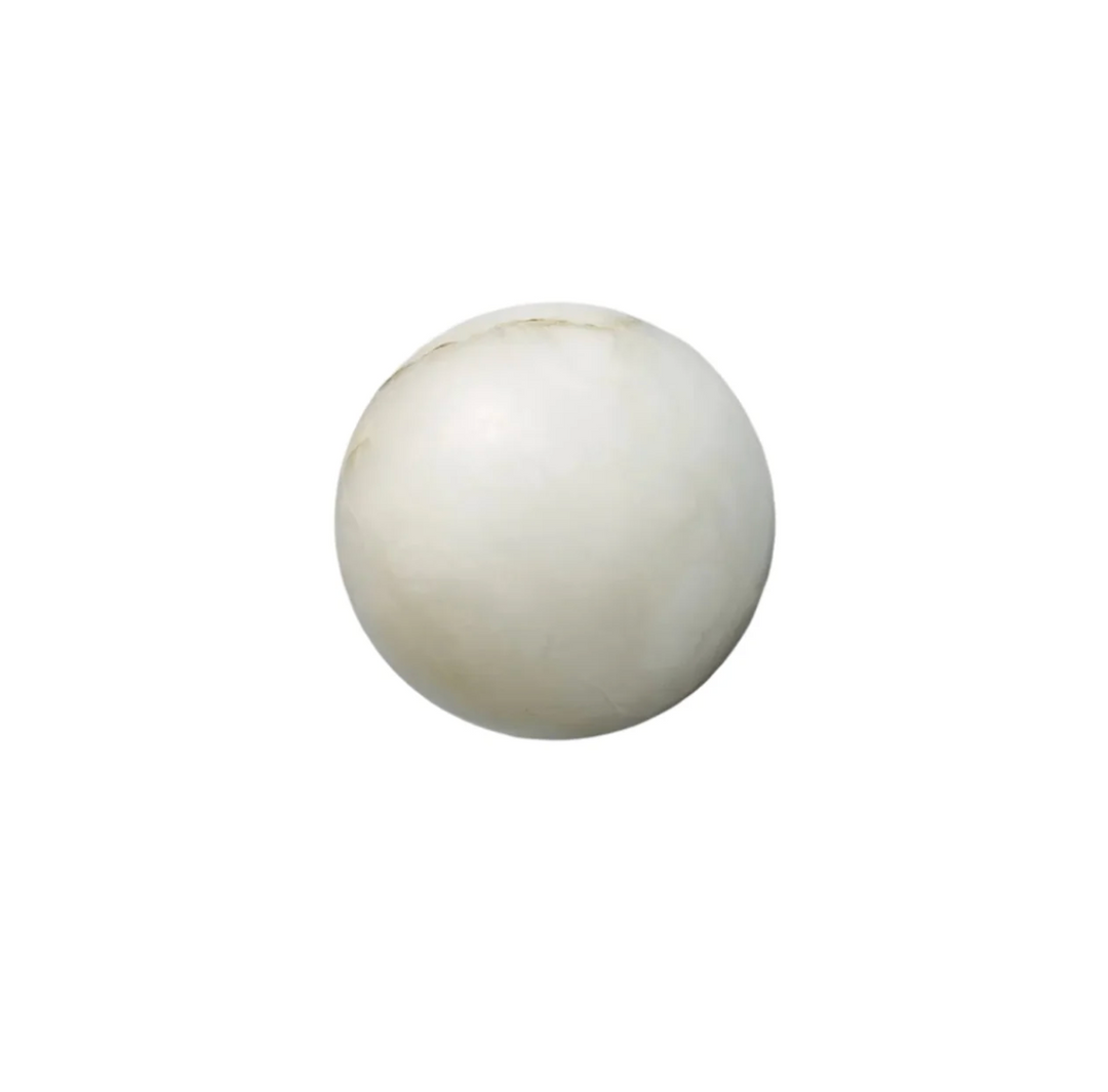 Dekoracyjna kulista lampa ścienna z naturalnego kamienia