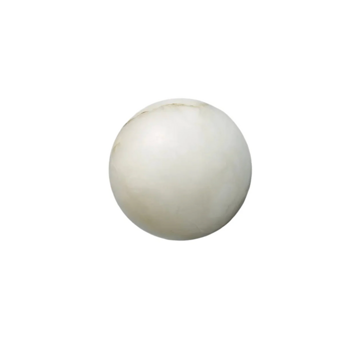 Dekoracyjna kulista lampa ścienna z naturalnego kamienia