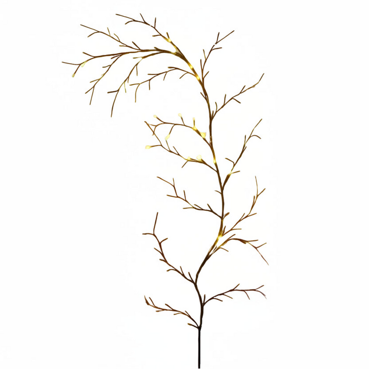 Dekoracyjna lampa LED w kształcie gałęzi z punktowym światłem