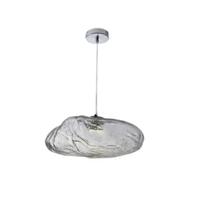 Designerska lampa wisząca ze szkła artystycznego abażur w kształcie chmurki z fakturą