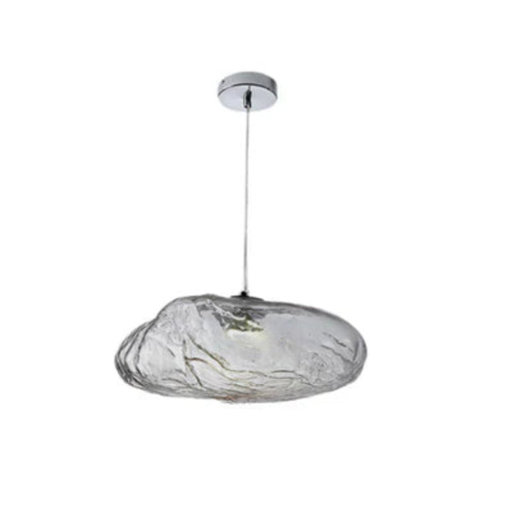 Designerska lampa wisząca ze szkła artystycznego abażur w kształcie chmurki z fakturą