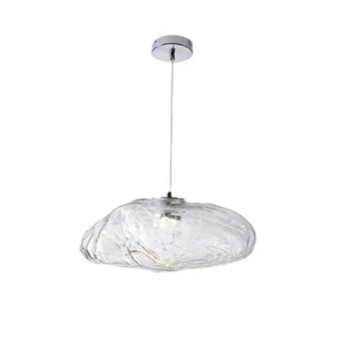 Designerska lampa wisząca ze szkła artystycznego abażur w kształcie chmurki z fakturą