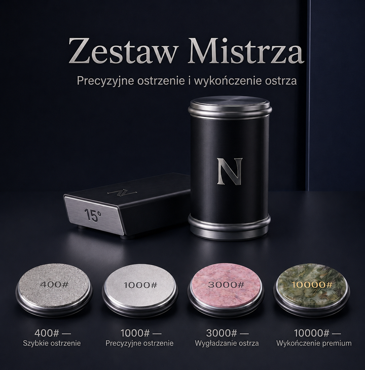 Ostrzałka do noży rolowa diamentowa z prowadnicą kątową