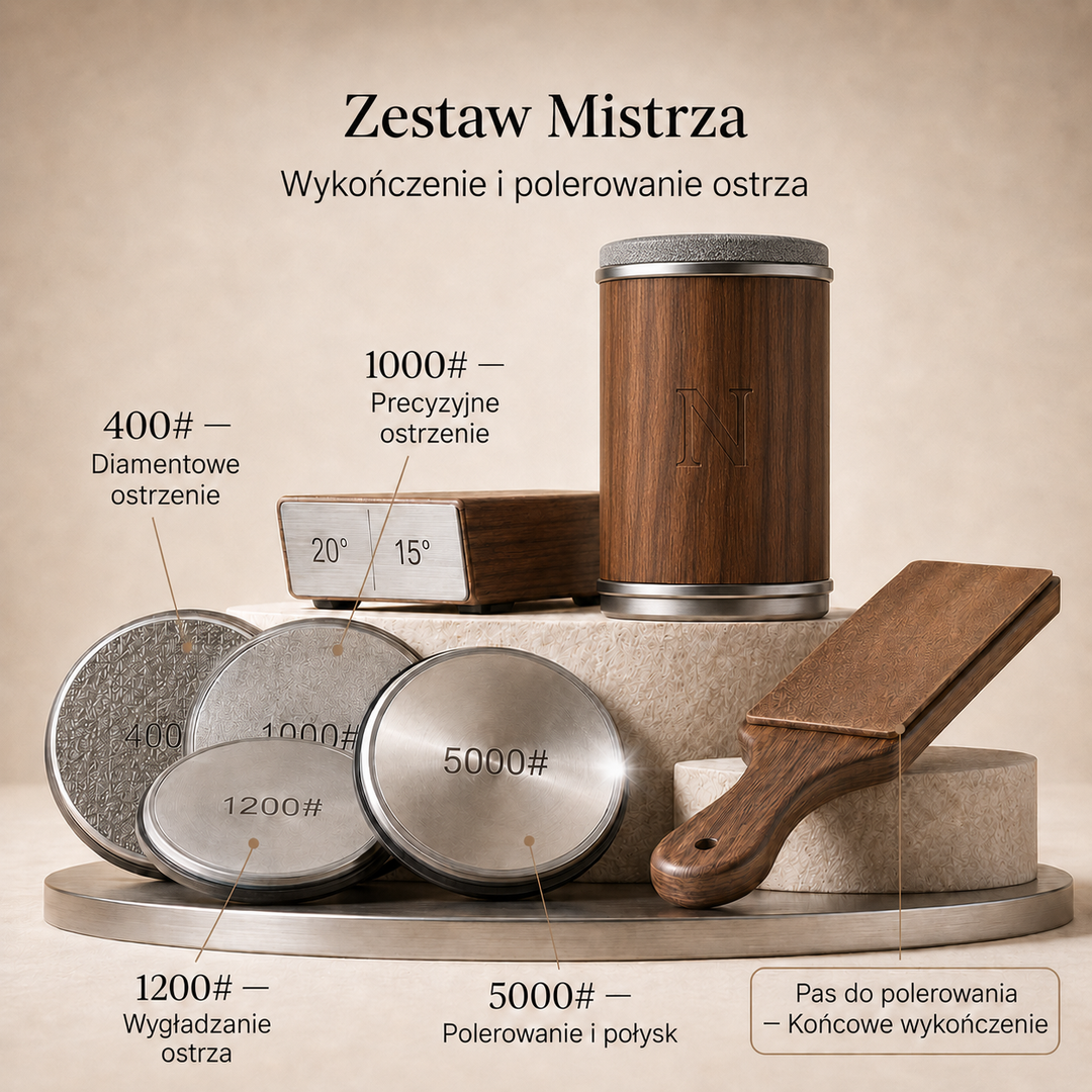 Ostrzałka do noży rolowa diamentowa z prowadnicą kątową