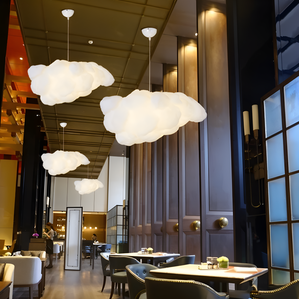 Lampa wisząca chmurka do pokoju dziecięcego i sypialni