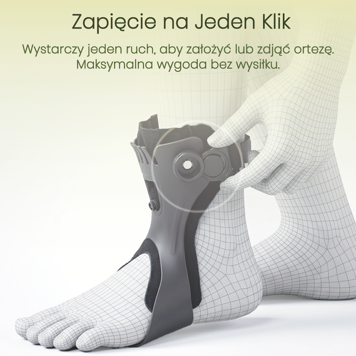Orteza na opadającą stopę stabilizator kostki regulowany