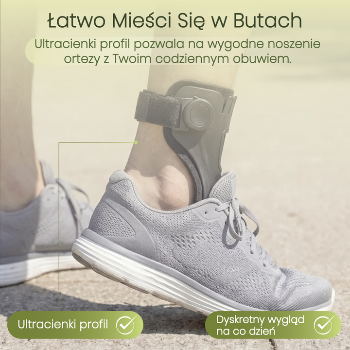Orteza na opadającą stopę stabilizator kostki regulowany