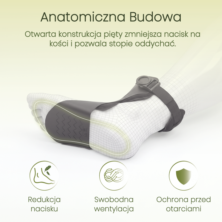 Orteza na opadającą stopę stabilizator kostki regulowany