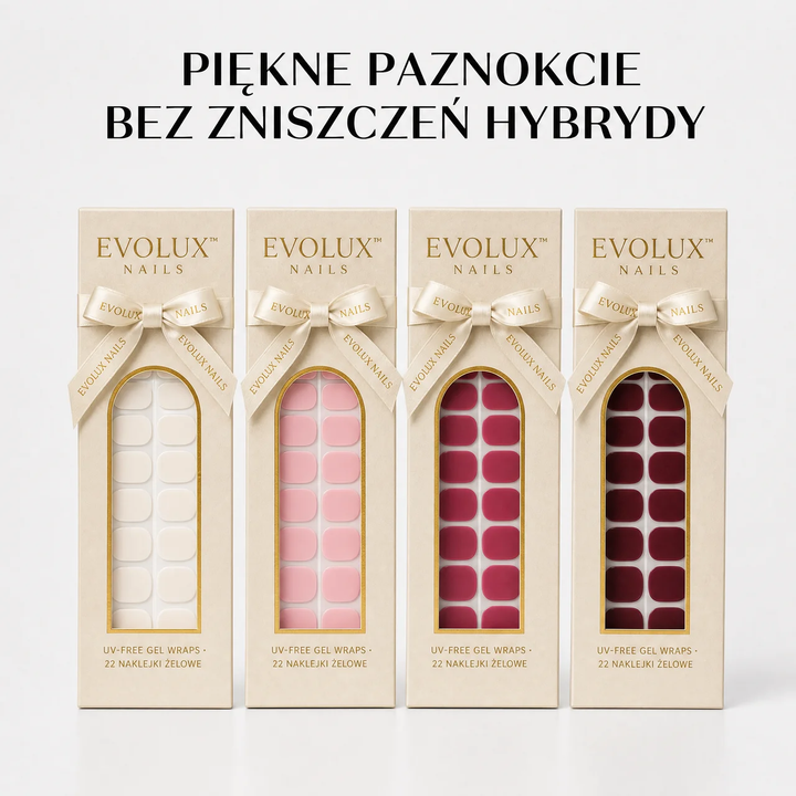 Sztuczne paznokcie żelowe do przyklejania z efektem lustrzanym
