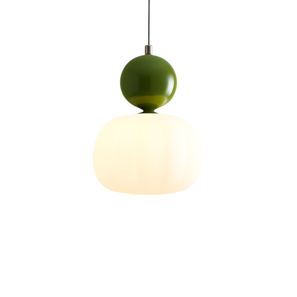 Lampa wisząca art deco z kloszem akrylowym nad stół do jadalni i salonu