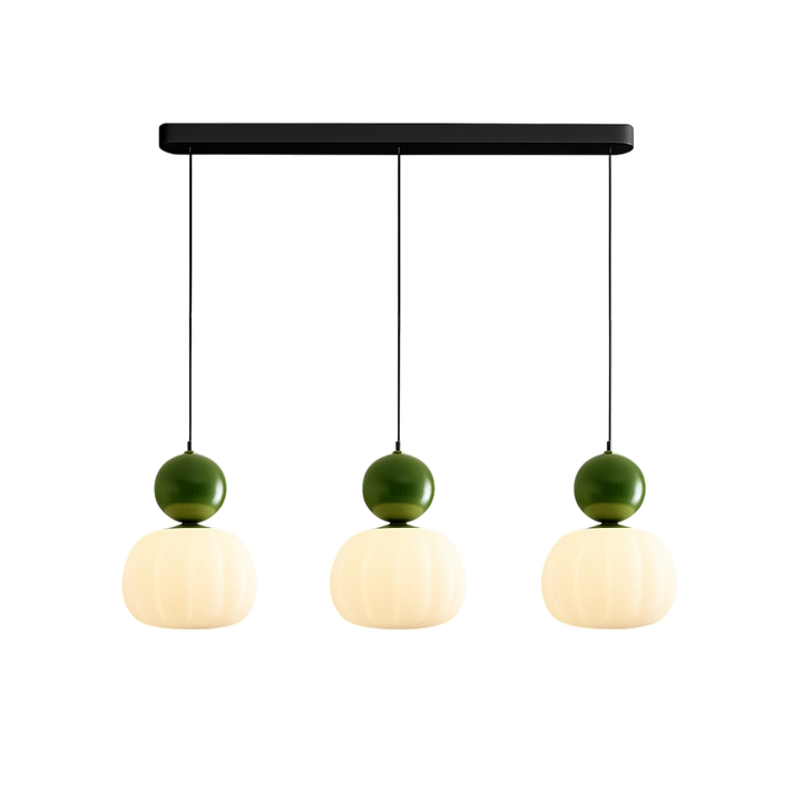 Lampa wisząca art deco z kloszem akrylowym nad stół do jadalni i salonu