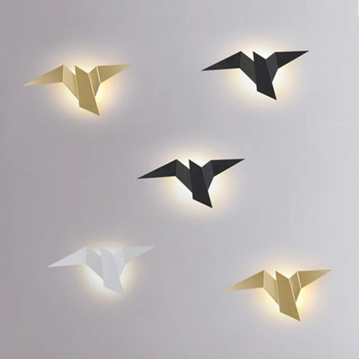 Kinkiet LED w kształcie ptaka origami