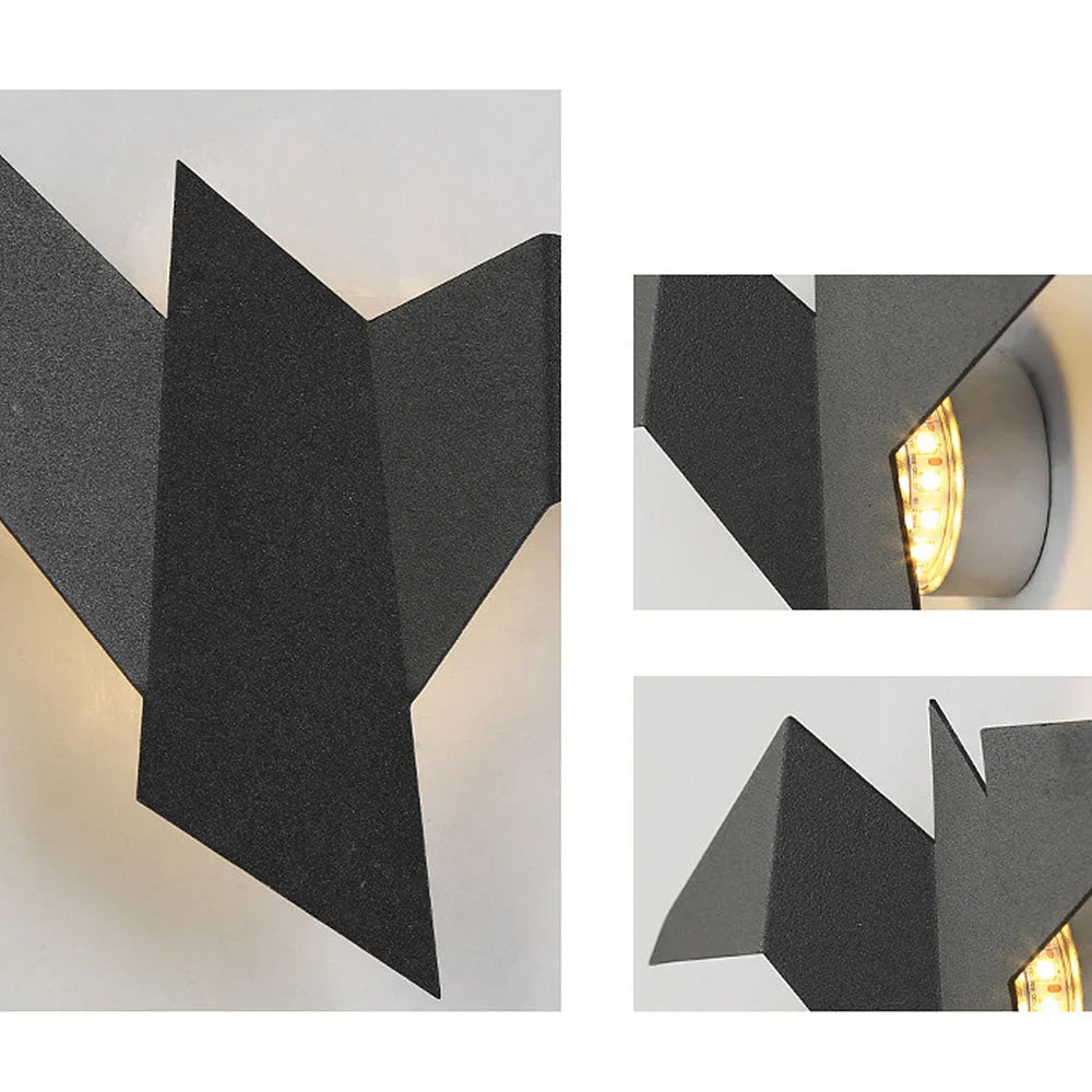 Kinkiet LED w kształcie ptaka origami
