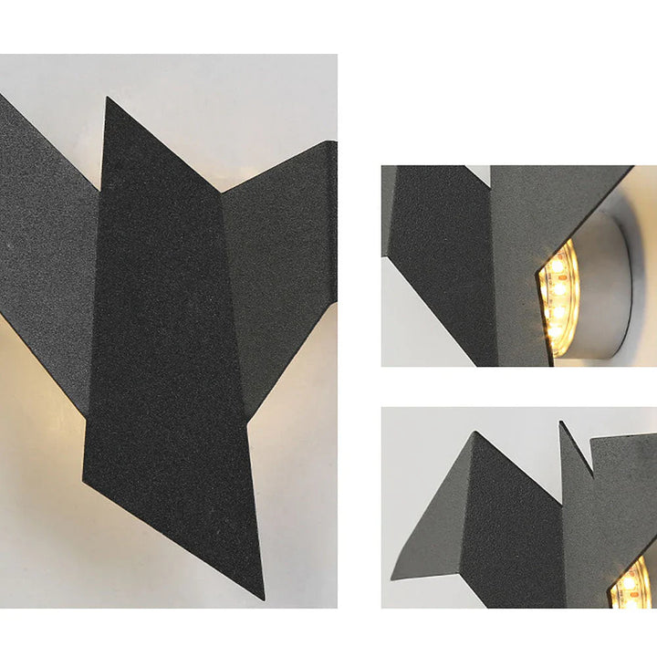 Kinkiet LED w kształcie ptaka origami
