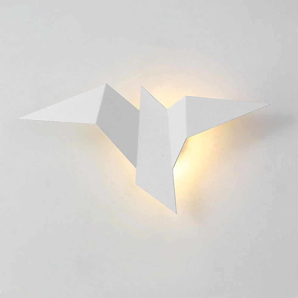 Kinkiet LED w kształcie ptaka origami