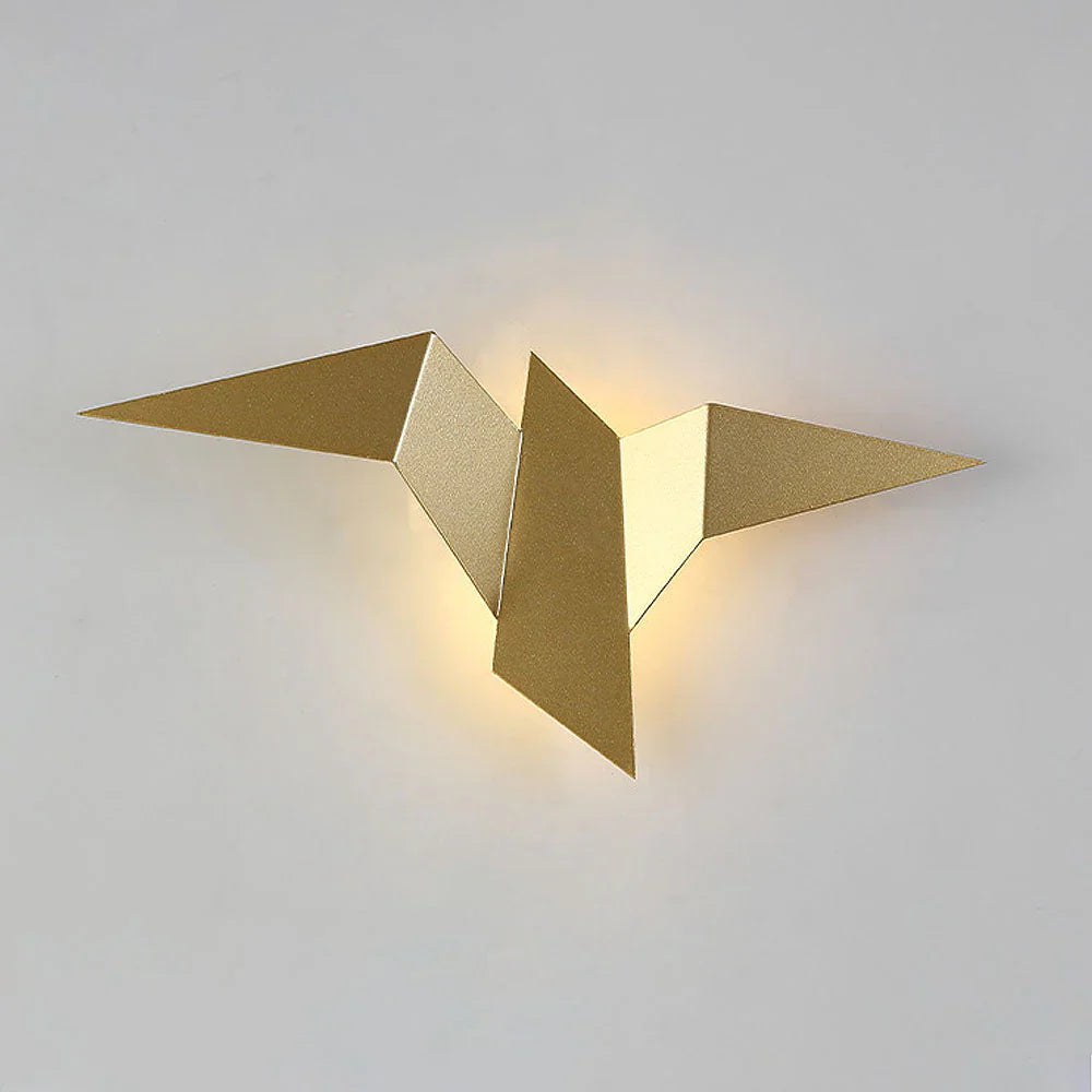 Kinkiet LED w kształcie ptaka origami