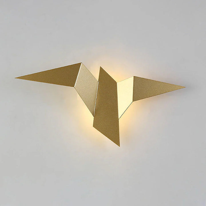 Kinkiet LED w kształcie ptaka origami