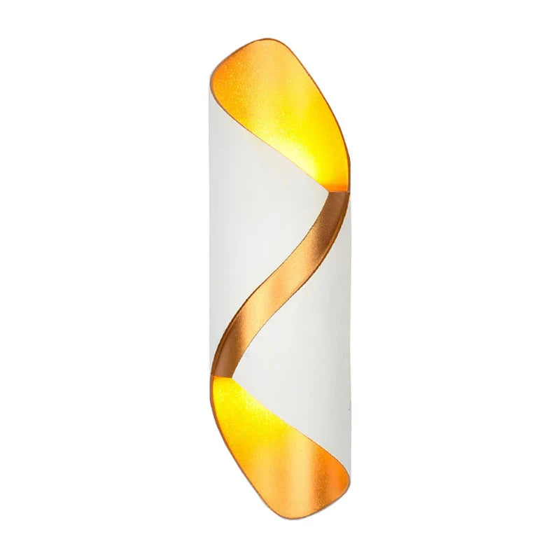 Kinkiet spiralny LED z oświetleniem góra dół