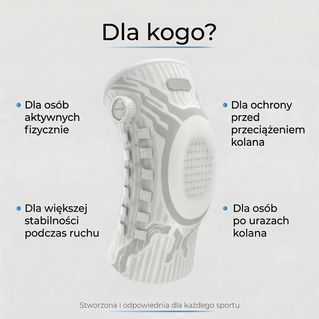 Orteza stawu kolanowego stabilizująca z regulacją i wkładką żelową
