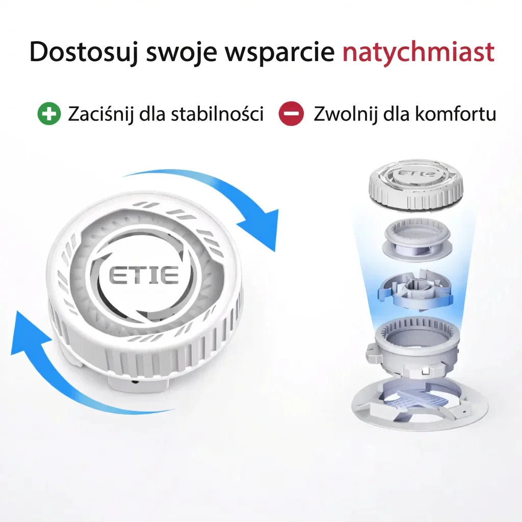 Orteza stawu kolanowego stabilizująca z regulacją i wkładką żelową