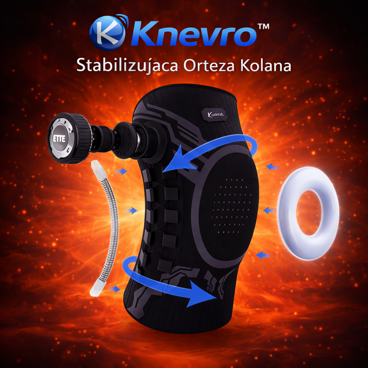 Orteza stawu kolanowego stabilizująca z regulacją i wkładką żelową