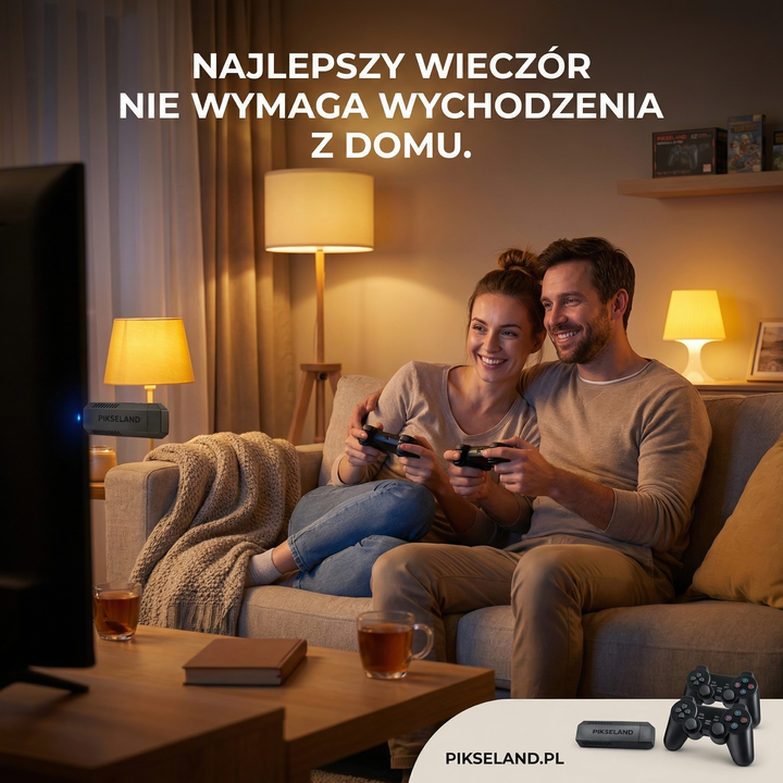 Konsola retro do gier HDMI z dwoma padami plug and play
