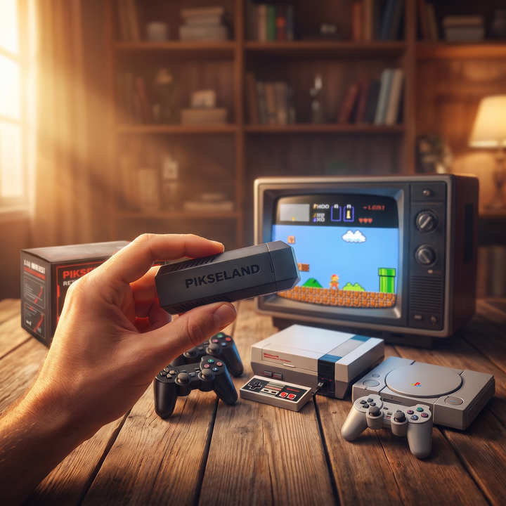 Konsola retro do gier HDMI z dwoma padami plug and play