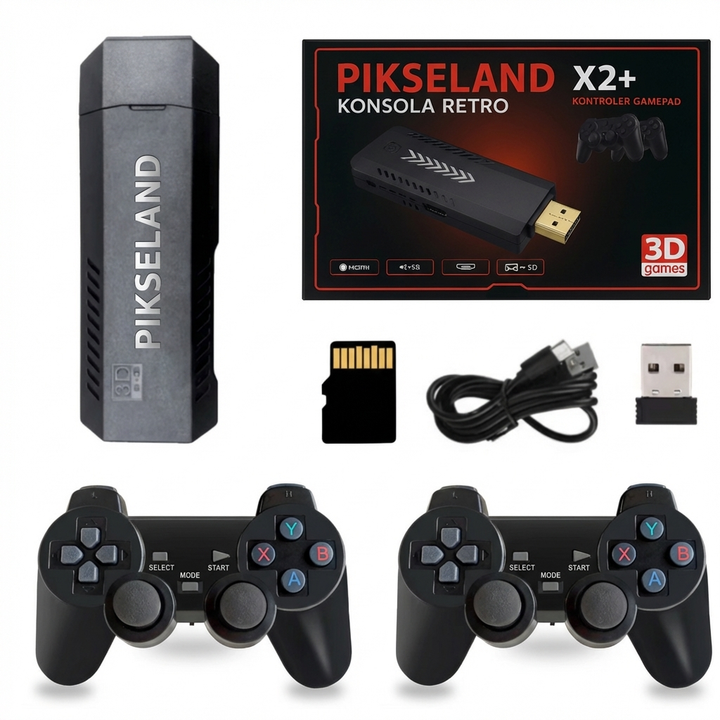 Konsola retro do gier HDMI z dwoma padami plug and play