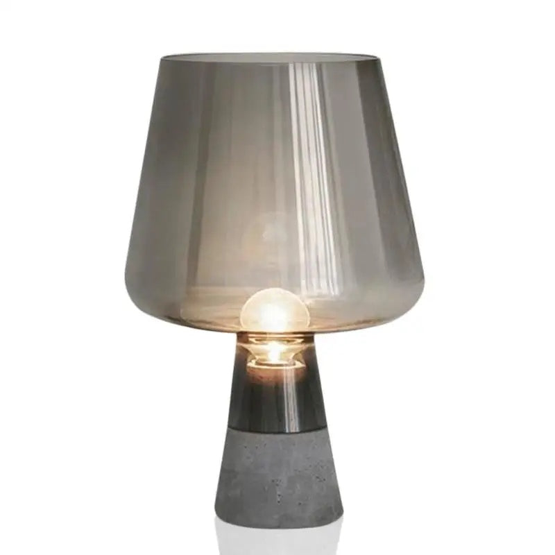 Lampa Stołowa z Szklanym Kloszem