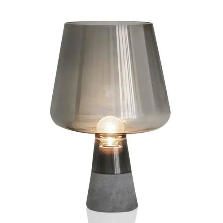 Lampa Stołowa z Szklanym Kloszem