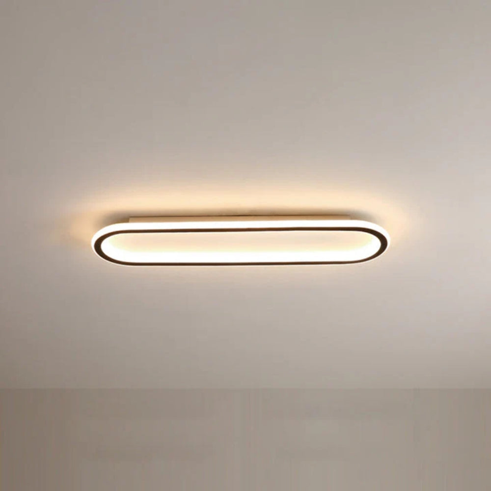 Lampa sufitowa LED owalna płaska do przedpokoju i kuchni