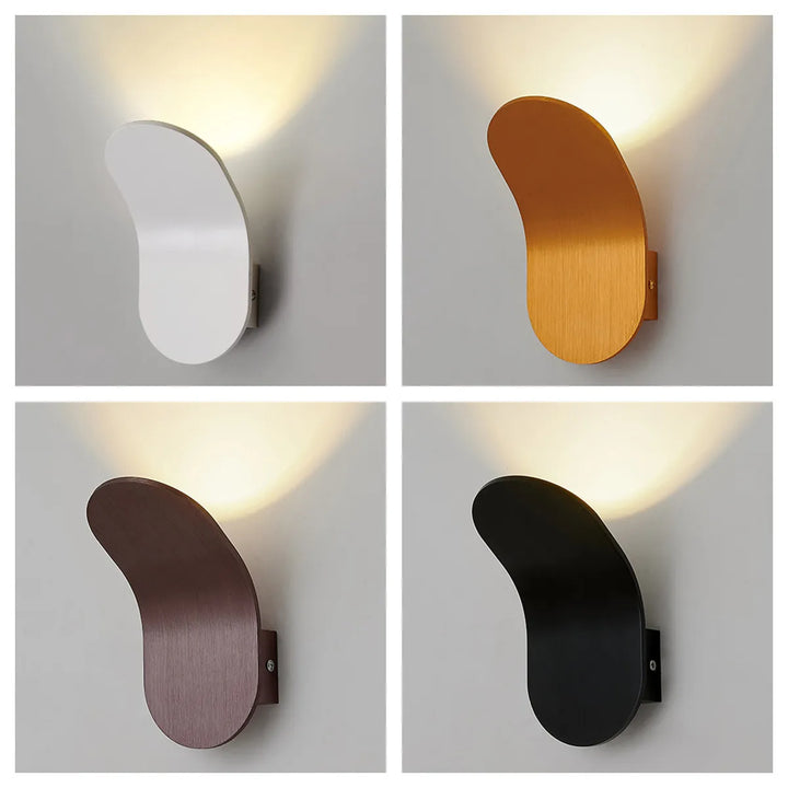 Lampa ścienna LED o organicznym kształcie