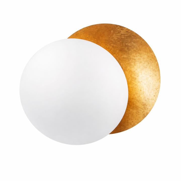 Lampa ścienna LED z podwójnym kloszem kulistym