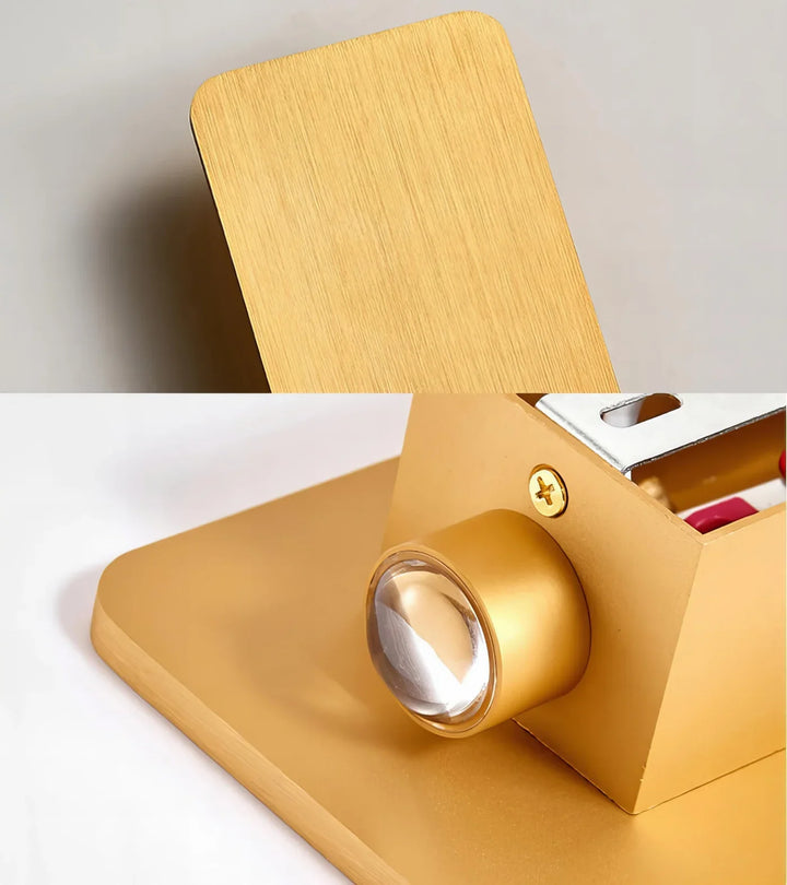 Lampa ścienna LED z prostokątną obudową, światło góra–dół