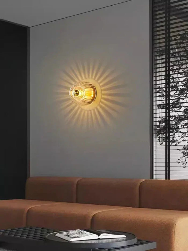 Lampa powierzchniowa z kloszem szklanym