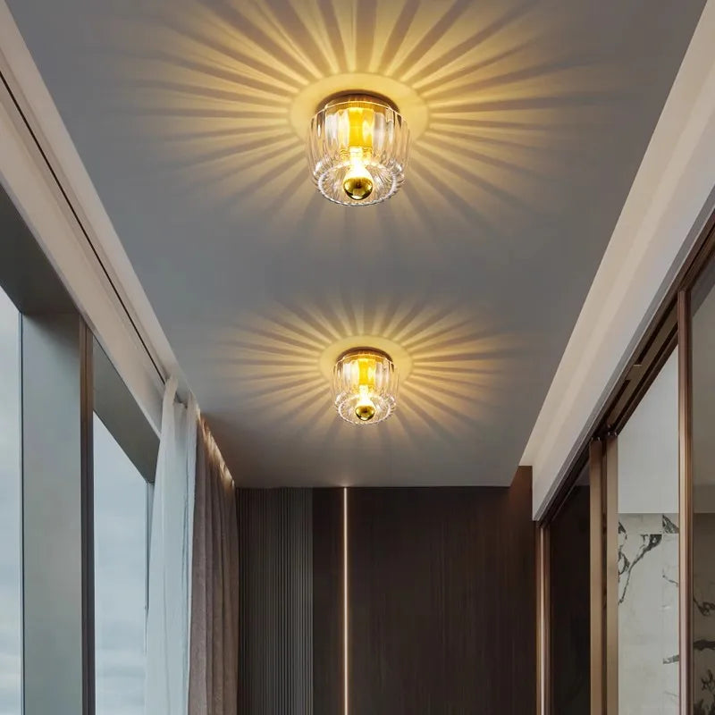 Lampa powierzchniowa z kloszem szklanym