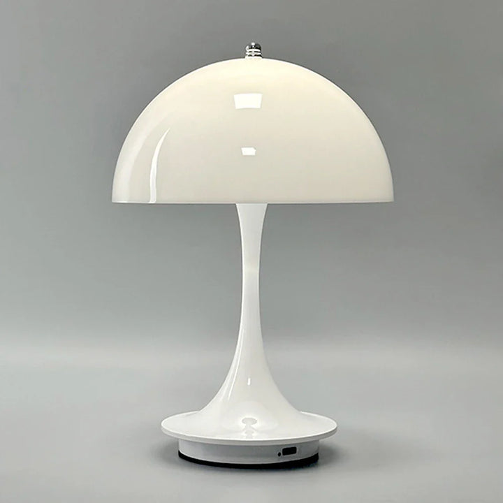 Lampa stołowa LED z kloszem kopułowym