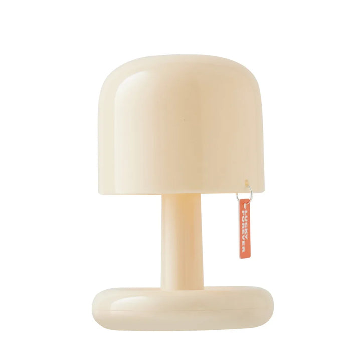Lampa stołowa LED z zaokrąglonym kloszem bezprzewodowa, ładowana przez USB