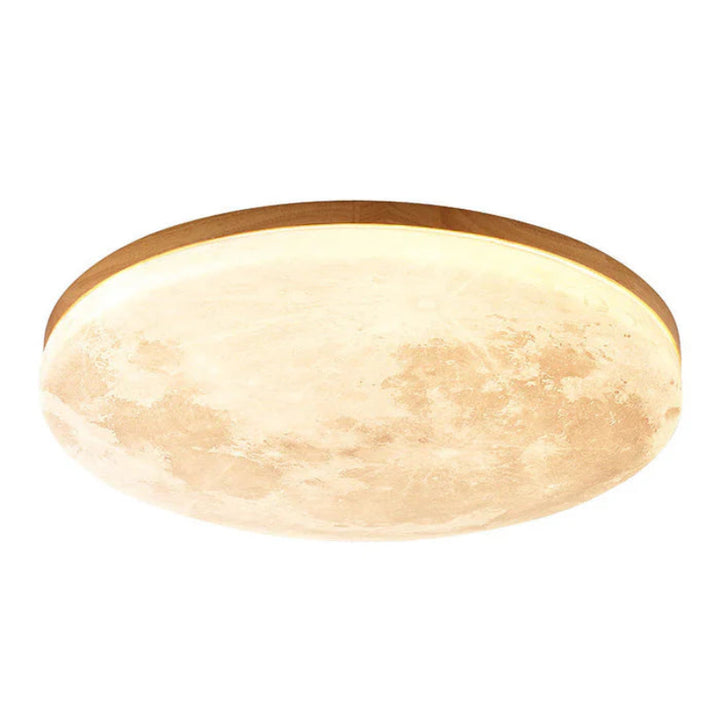 Lampa sufitowa LED Moon  okrągły żyrandol sufitowy z realistyczną fakturą powierzchni księżyca