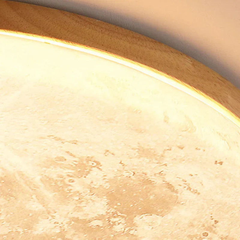 Lampa sufitowa LED Moon  okrągły żyrandol sufitowy z realistyczną fakturą powierzchni księżyca