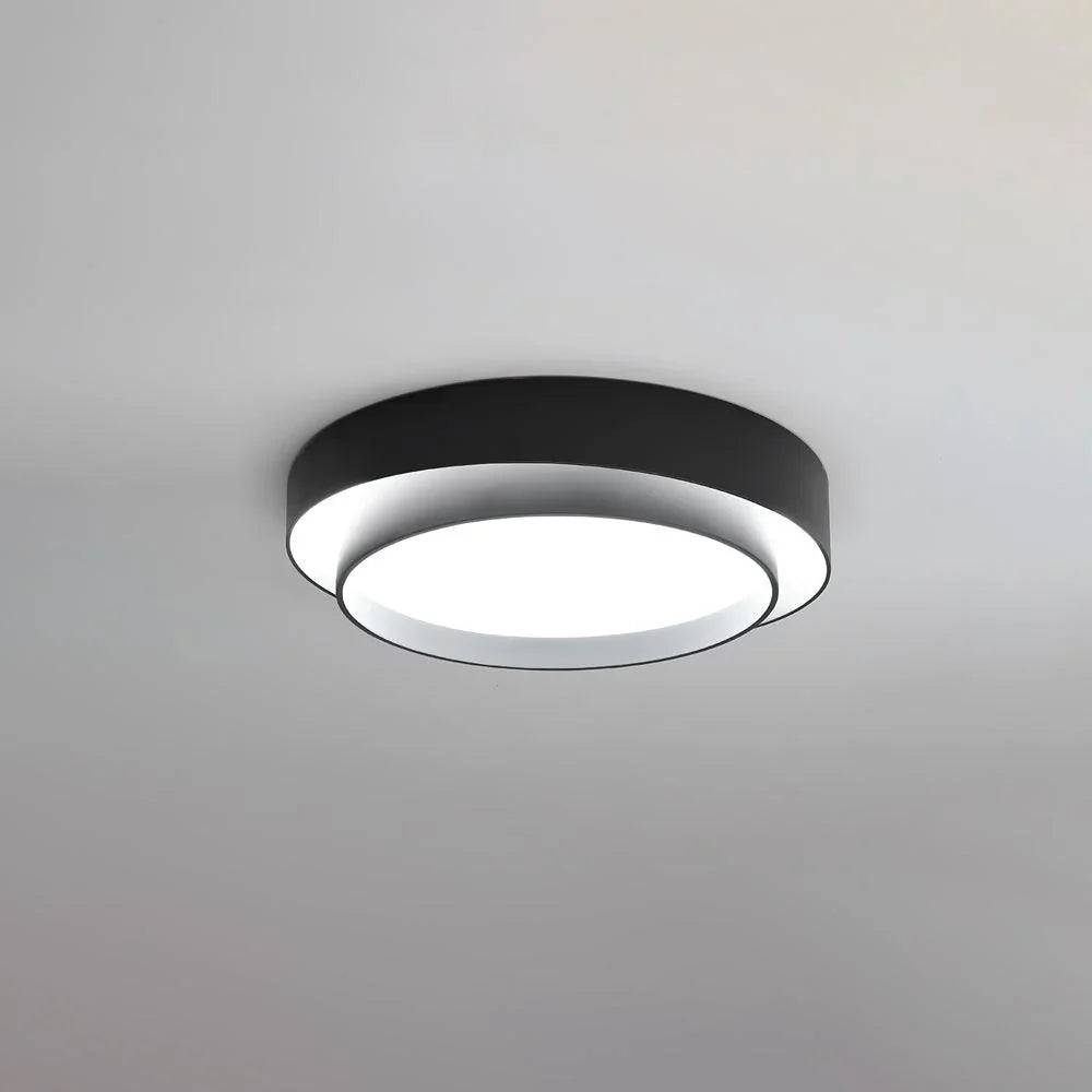 Lampa sufitowa LED do salonu z podwójnym pierścieniem