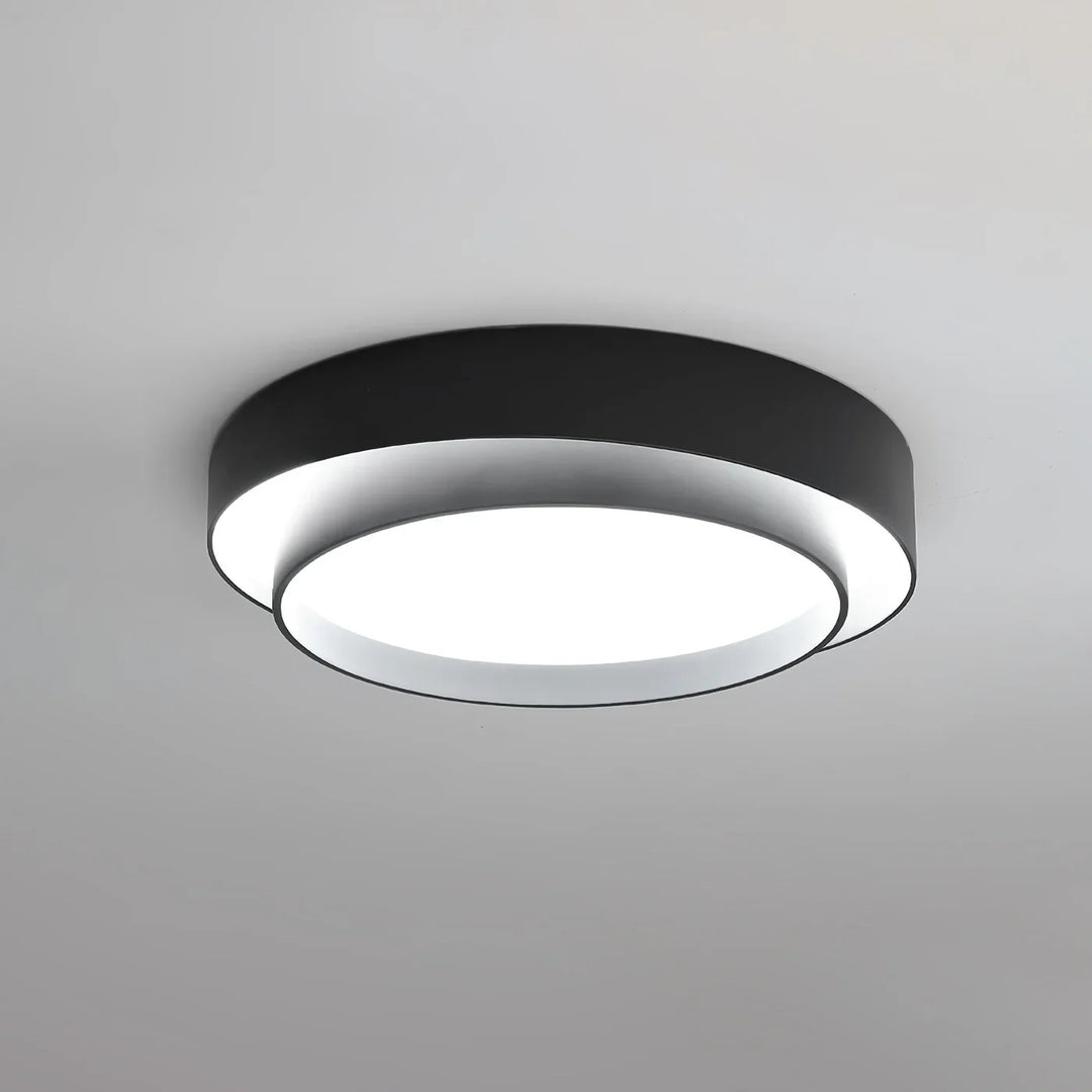 Lampa sufitowa LED do salonu z podwójnym pierścieniem