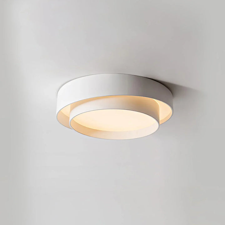 Lampa sufitowa LED do salonu z podwójnym pierścieniem