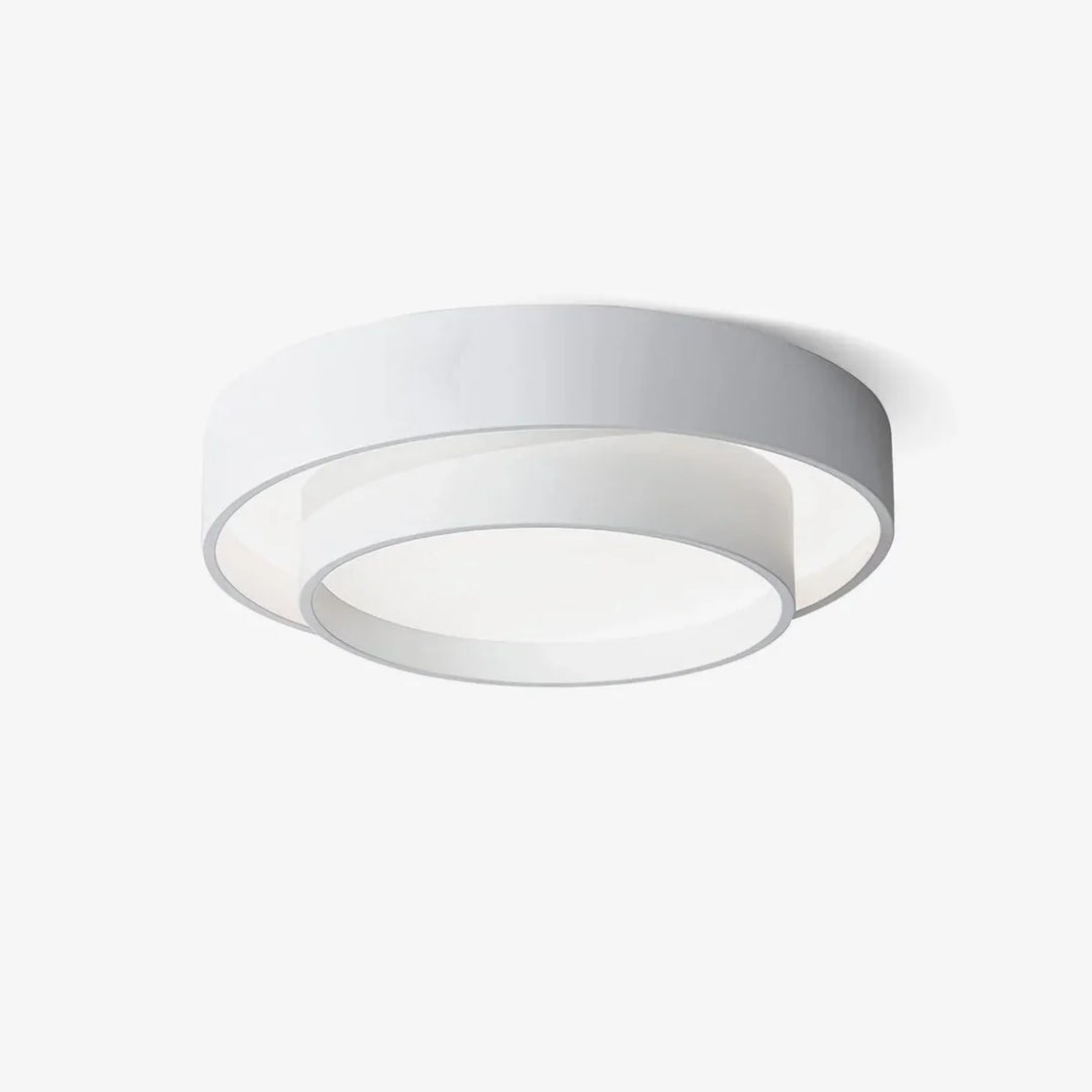 Lampa sufitowa LED do salonu z podwójnym pierścieniem