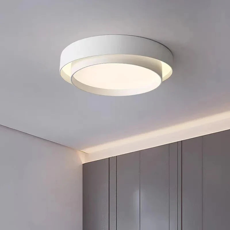 Lampa sufitowa LED do salonu z podwójnym pierścieniem