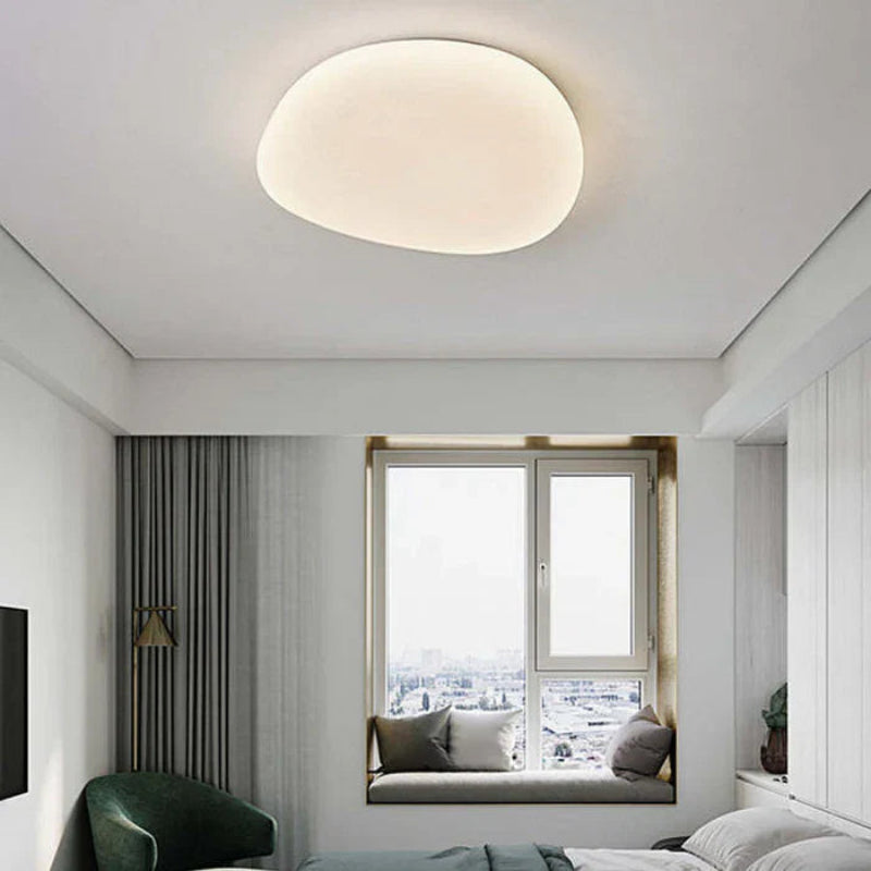 Lampa sufitowa LED plafon organiczny kształt z zaokrąglonym kloszem