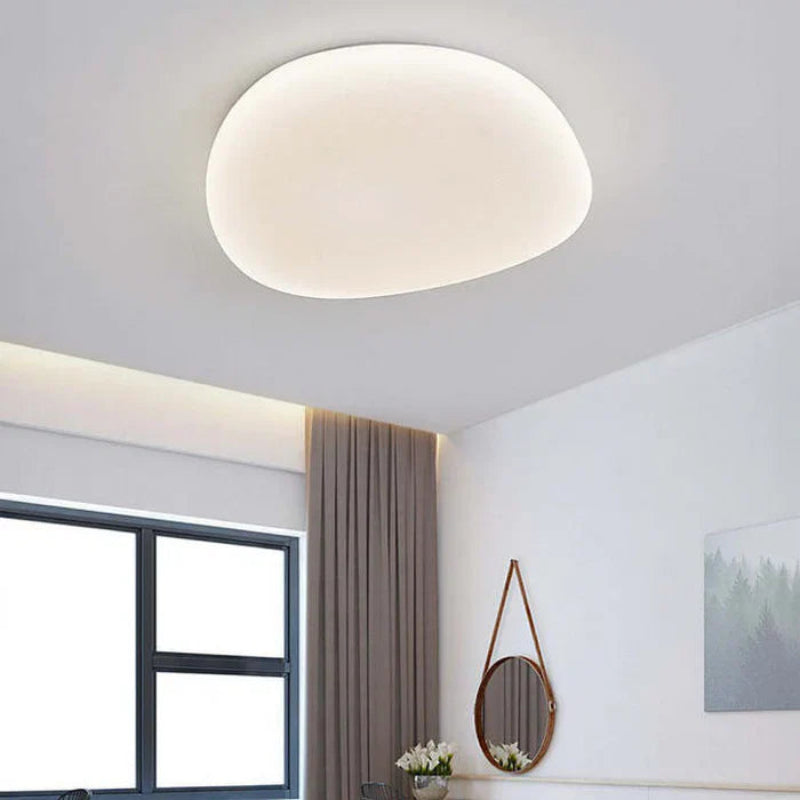 Lampa sufitowa LED plafon organiczny kształt z zaokrąglonym kloszem