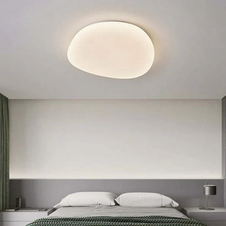 Lampa sufitowa LED plafon organiczny kształt z zaokrąglonym kloszem