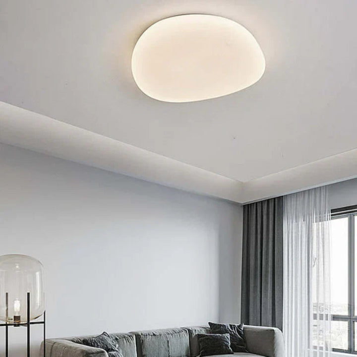 Lampa sufitowa LED plafon organiczny kształt z zaokrąglonym kloszem